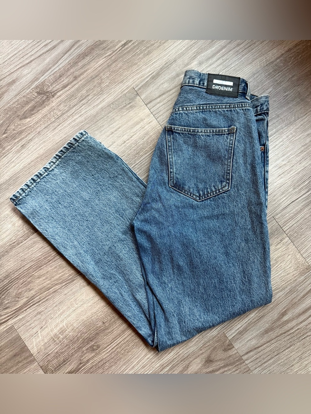 Dr. Denim Echo Mid Retro Jeans High Rise Straight Leg 32x32 Y2K 90s Minimalist